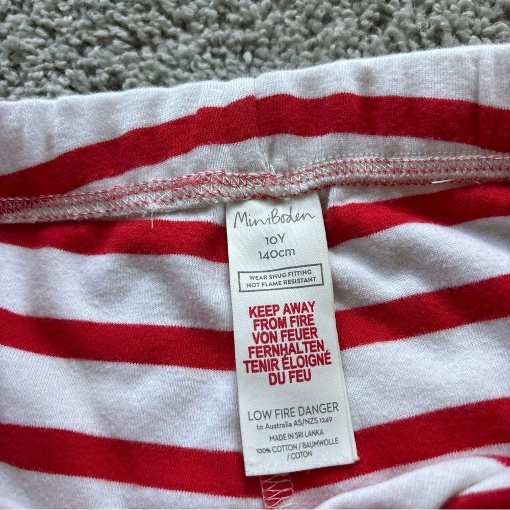 Mini Boden Christmas Pajama Bottoms Size 10